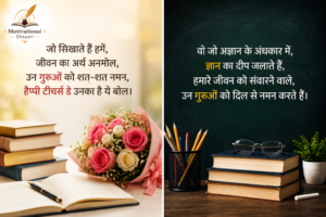 Motivational Shayari On Teacher In Hindi